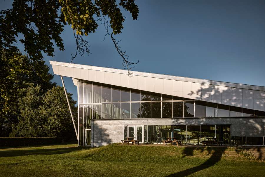 A steel façade with character provides room for sport organisations, Ringsted Sportscenter, Tværalle 8, 4100 Ringsted, Denmark